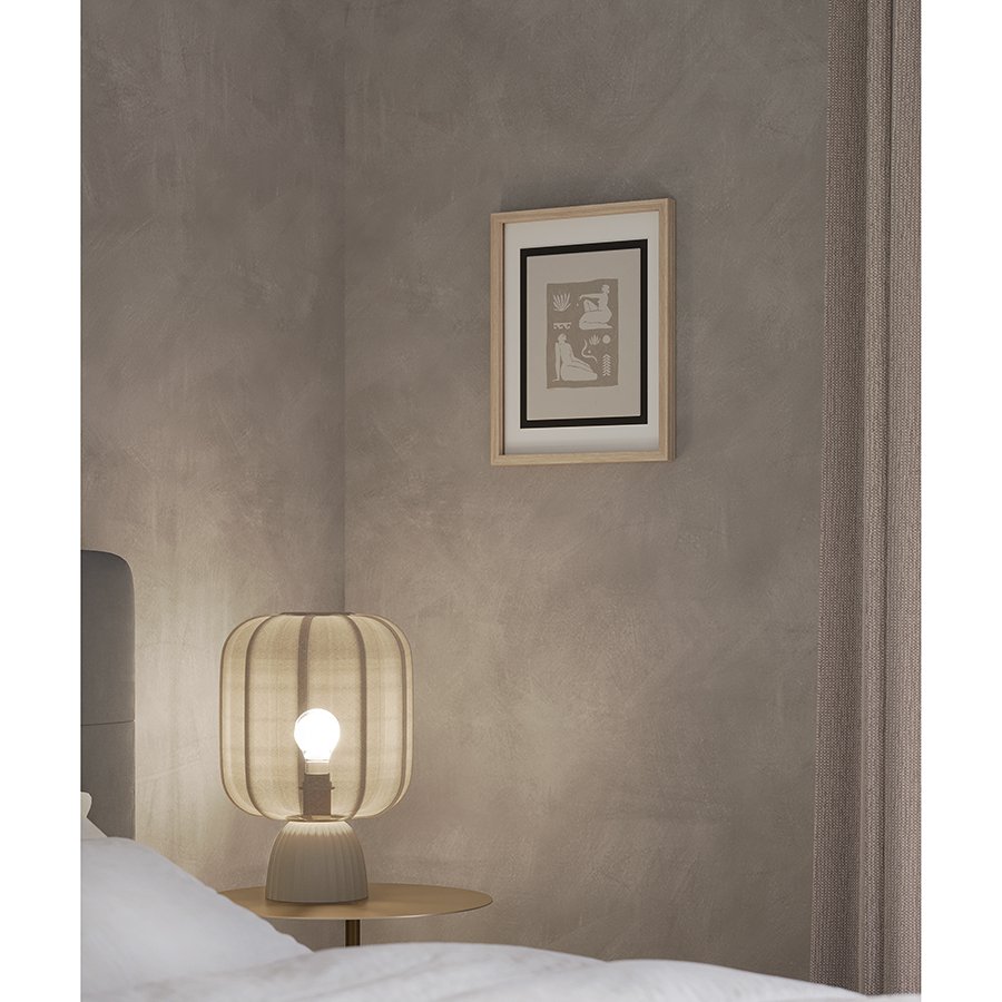 Лампа настольная texture rib, 27х39 см, бежевая фото 9