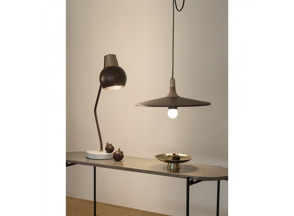Лампа настольная rond, D18х60 см, сливовая
