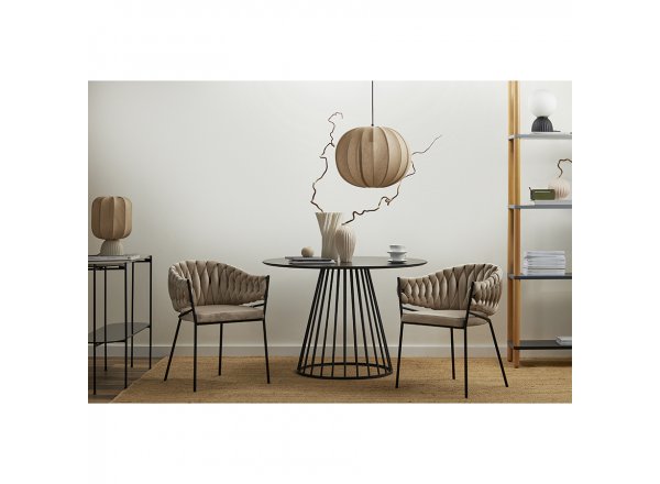 Лампа настольная texture rib, 27х39 см, бежевая