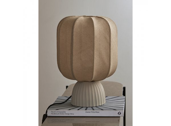 Лампа настольная texture rib, 27х39 см, бежевая