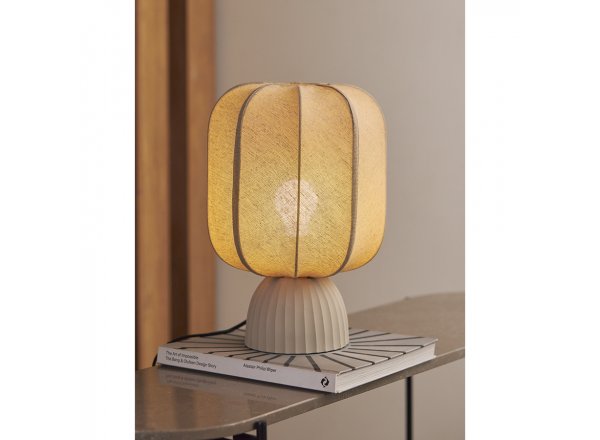 Лампа настольная texture rib, 27х39 см, бежевая