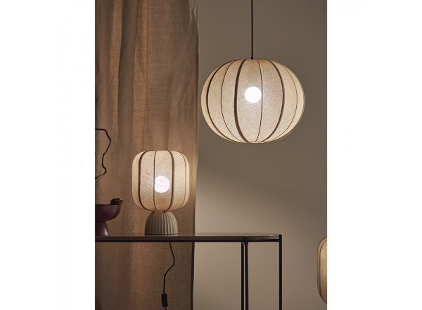 Лампа настольная texture rib, 27х39 см, бежевая фото 7