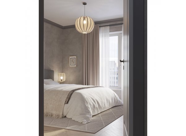 Лампа настольная texture rib, 27х39 см, бежевая фото 10