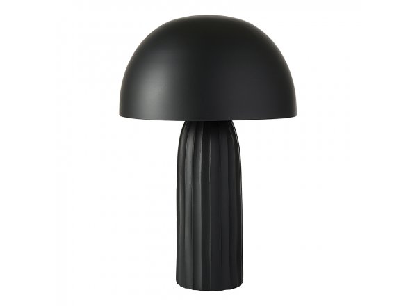 Лампа настольная texture sleek, D24х37 см, черная